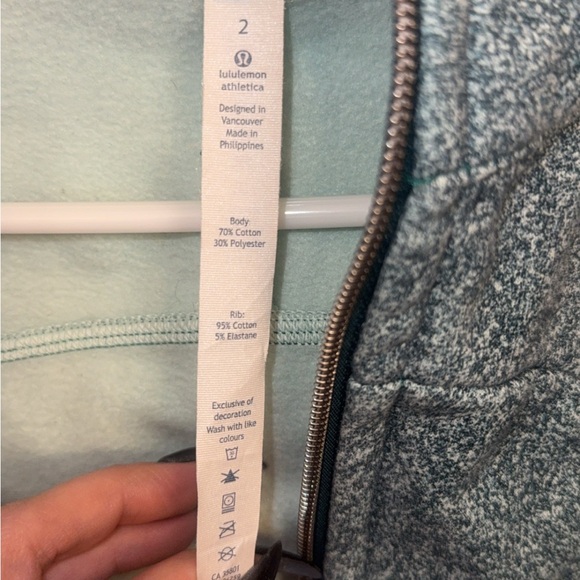 Lululemon Teal Scuba Hoodie Size 2 - Picture 6 of 6